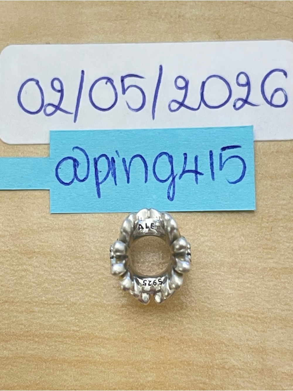 Pandora Blue Green Daisy Flower Charm - Picture 12 of 16
